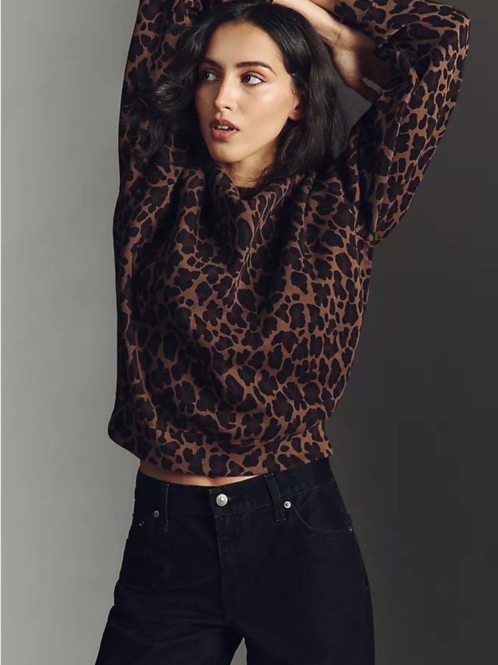 Clare V Double Jag Oversized Sweatshirt